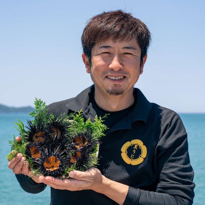 濃厚うに 瓶詰め 国産 雲丹 ウニ 瓶詰 紫うに (50g) 5本 山口県 長門市産 地物 黒うに 冷凍 (1629)