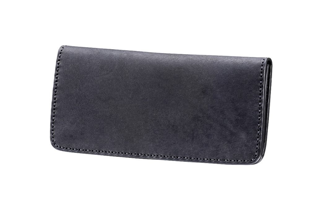 豊岡財布 haaki Leather ロングウォレット HLW305 / ネロ / 長財布 薄型 財布 サイフ ブランド 小銭入れなし 牛皮革 プエブロレザー 革 メンズ レディース ハンドメイド 手