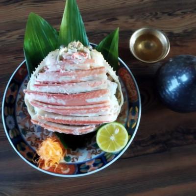 ふるさと納税 宮津市 松葉蟹 ほぐし身(特々大) ※活き蟹1100g級使用【甲羅盛り】