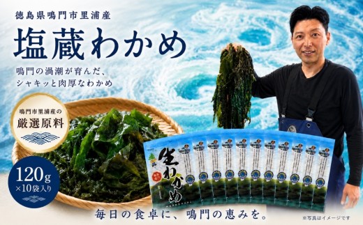 鳴門市里浦産塩蔵わかめ 120ｇ×10袋　鳴門わかめ わかめ 国産 ブランド 人気  味噌汁 みそ汁 スープ サラダ 料理 ギフト