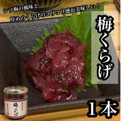 ふるさと納税 小田原市 梅くらげ 1本【小田原で作る梅の珍味、日本酒、焼酎、お酒のあてに。】【神奈川県小田原市早川】