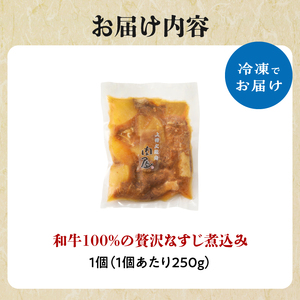 和牛100％の贅沢なすじ煮込み 250g×1個 牛すじ 煮込み すじ煮込み 牛すじ煮込み 093-09