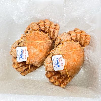 北海道噴火湾産 ボイル毛ガニ 400g前後×2杯 ❘ カニ 毛蟹 かに 海鮮 毛がに 北海道産 冷凍 毛カニ グルメ お取り寄せ 魚介類 海産物 茹で蟹 茹でガニ 北海道 濃厚 かに味噌 おかず 八雲