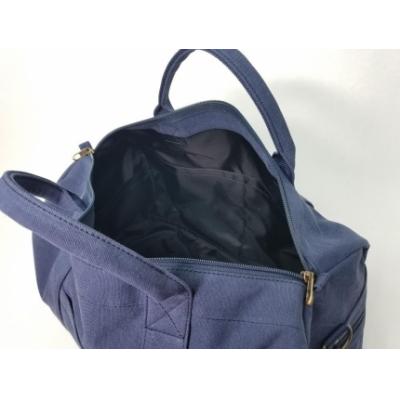 ふるさと納税 栃木市 【いちひこ帆布】 トラベルボストン/ネイビー |  | 03