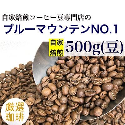 ふるさと納税 魚津市 自家焙煎コーヒー豆専門店の「ブルーマウンテンNO.1」500g(豆)