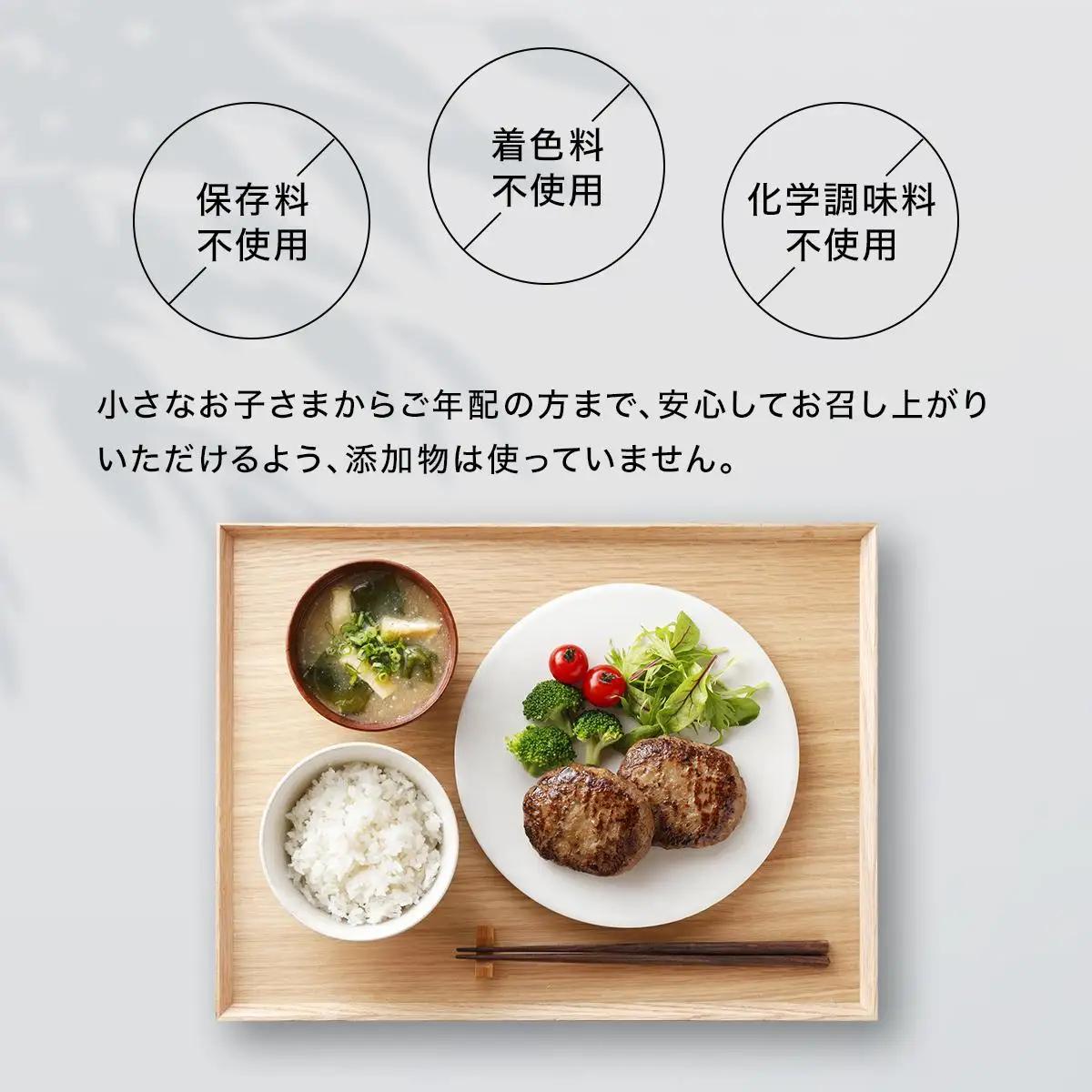 無添加 国産牛100% 直火焼き ハンバーグ 100g×6袋 電子レンジ 湯煎 [1305]