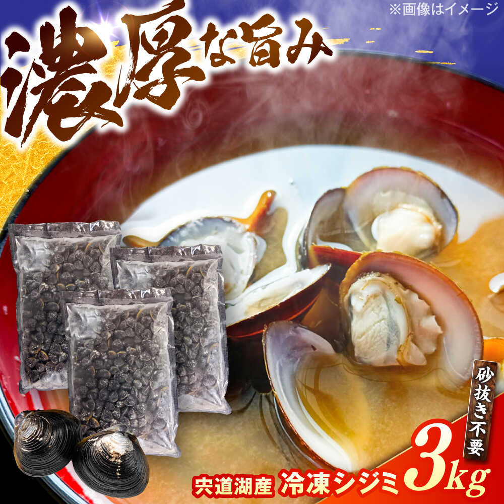 【ふるさと納税】濃厚な旨み！宍道湖産冷凍シジミ3kg　島根県松江市/株式会社山光食品[ALHZ003]