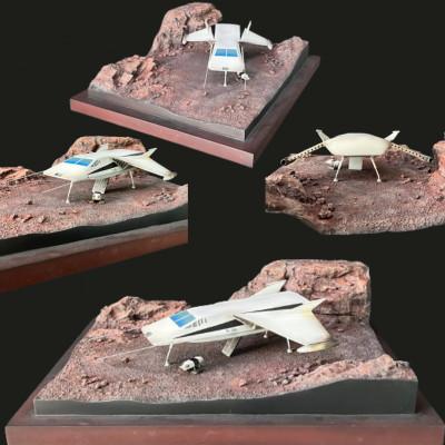 ふるさと納税 高石市 ウルトラマン　科学特捜隊宇宙船白鳥号/Q星着陸(オリジナル1点もの)レジンキャスト製塗装済完成品 |  | 03