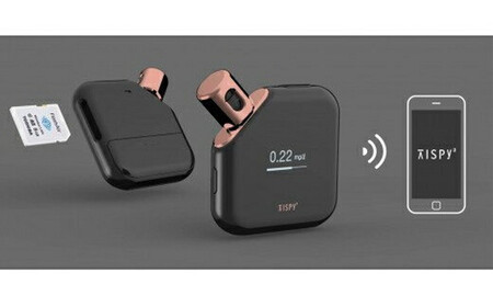 学習型IoTアルコールチェッカーTISPY2 (ピンクゴールド)【アルコール呼気濃度 4ヶ国語対応 アルコールセンサー メモリーカード セルフケア アプリと連動可能 お中元 お歳暮 父の日 母の日 ギ