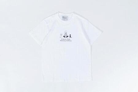 《0》【KEYMEMORY鎌倉】TIMEイラストTシャツWHITE