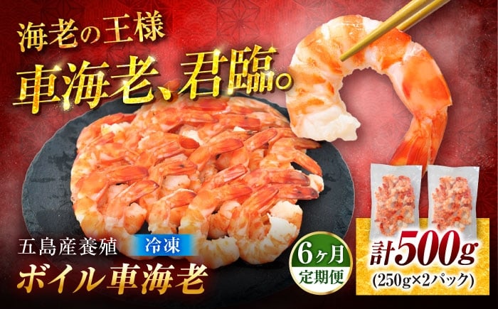 
            【6回定期便】養殖ボイル車海老500g[PCU011] 車海老 車海老 クルマエビ 海老 海老 くるまえび エビ むきえび 冷凍 尾付き
          