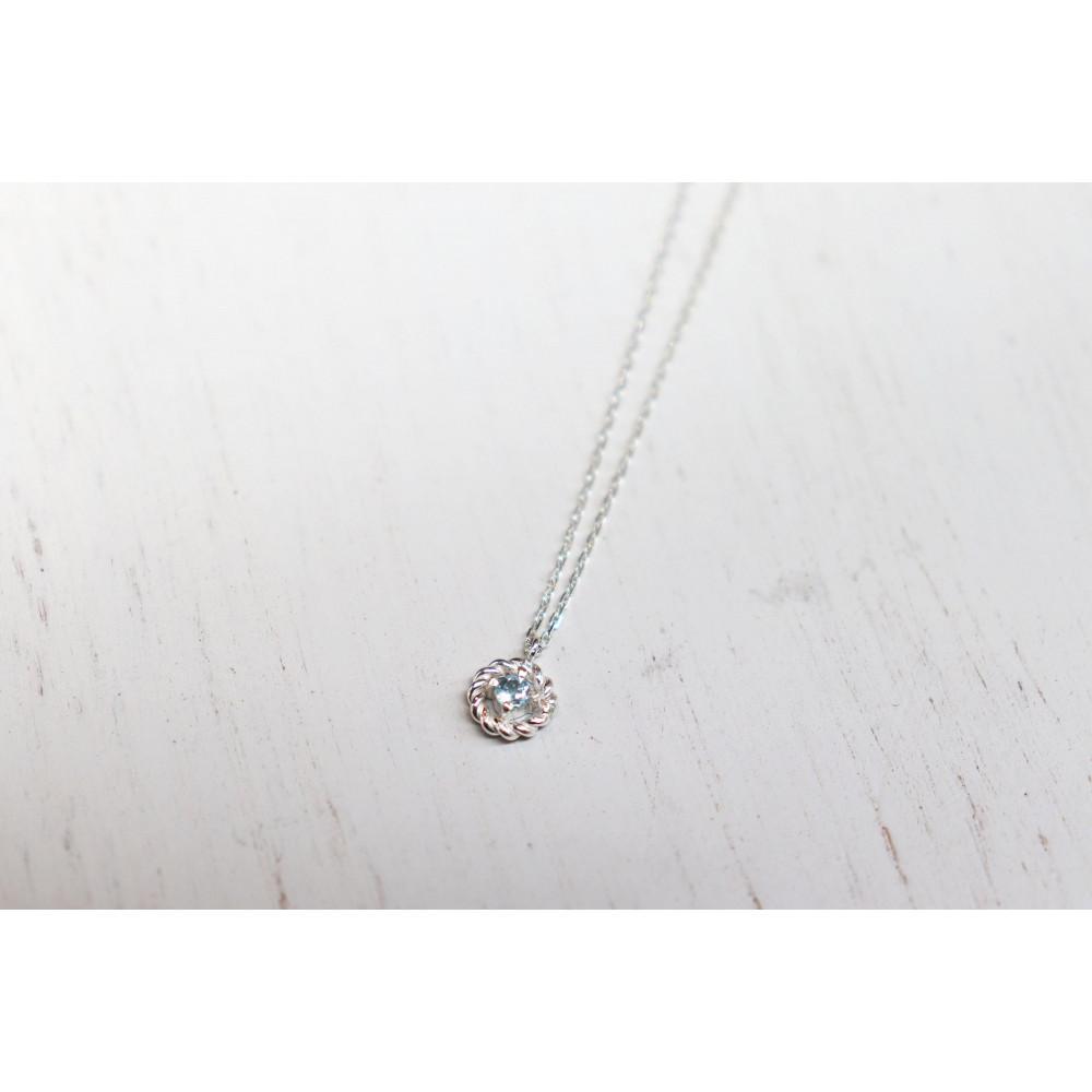 【ふるさと納税】【プレゼント包装付き】誕生石ペンダント（シルバー/枠付）チェーン40cm | アクセ ファッション 人気 おすすめ 送料無料