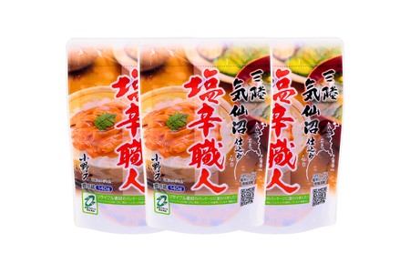 小野万 いか塩辛 塩辛職人 180g 3個セット [小野万 宮城県 気仙沼市 20562476]魚 魚介類 いか イカ 塩辛 イカ塩辛 冷蔵 酒の肴 おつまみ ご飯のお供 珍味