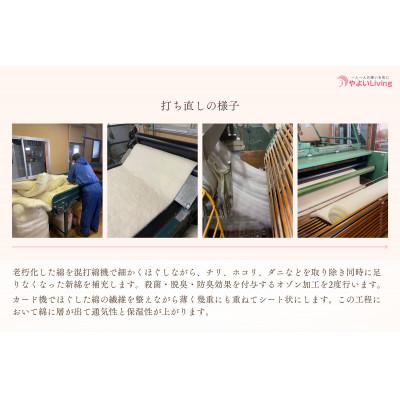 ふるさと納税 紫波町 受注生産・職人手作りふとん tsumugi クッション【生成り】(45cm×45cm・1枚) |  | 02