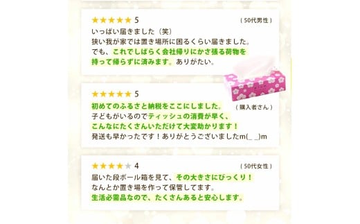 MH140-0115_【ふるさと納税】 ティッシュ ティッシュペーパー 1箱150組/300枚 5箱×16パック 合計80箱  [ 常備品 生活用品 まとめ買い 蛍光染料不使用 日用品 日用雑貨 日用