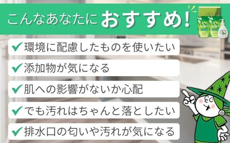 食器洗剤 排水口もスッキリ 緑の魔女キッチンお試しセット×2箱 MK-12 | 食器洗剤 食器洗剤 食器洗剤 食器洗剤 食器洗剤