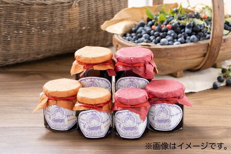 ブルーベリージャム2本セット200g×２（通常と甘さひかえめ各1本ずつ）