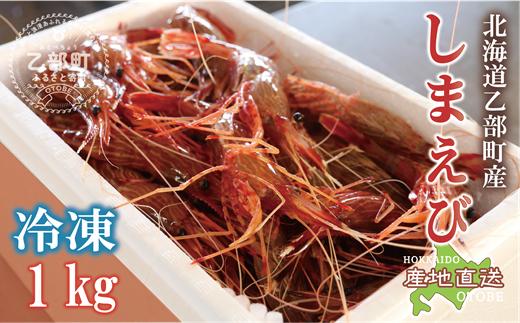 ＜シマエビ(冷凍)　1kg＞甘く濃厚な味わい！ 北海道 道産 国産 乙部町産 しまえび 海老 日本海 天然 魚介類 新鮮 希少 お刺身 エビチリ 漁師直送 産地直送 送料無料