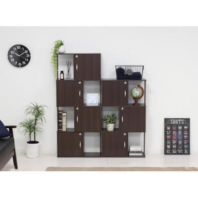 ふるさと納税 海南市 ラック鍵付き4段　ブラウン |  | 03