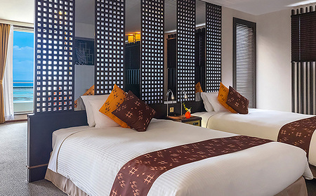 【サイプレスリゾート久米島】アンバサダースイートルーム 1泊朝食付きペア宿泊券 ホテル リゾート 沖縄 久米島 オーシャンビュー サンセット ビーチ 自然 客室 レストラン プール 大浴場 観光 アク