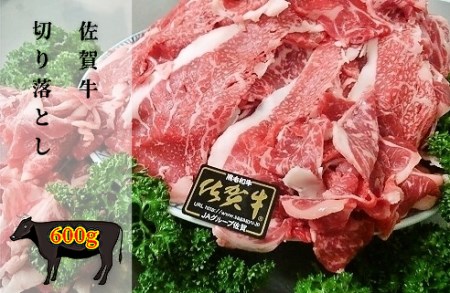 昭和21年創業 老舗名店プロデュース！佐賀牛 切り落とし 600g _b-47
