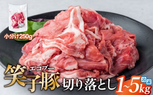 
                  豚肉 切り落とし 1〜5kg 小分け 250g 真空パック細切れ 豚こま肉 冷凍 笑子豚  お試し 便利 岩手県 金ケ崎町
                