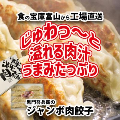 ふるさと納税 魚津市 石川製麺の黒門吾兵衛のジャンボ肉餃子24粒入り