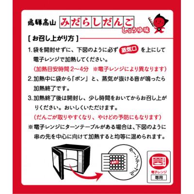 ふるさと納税 高山市 飛騨高山みだらしだんご・しょうゆ味 5本入×4袋 電子レンジで焼きたて気分を TR4063 |  | 01