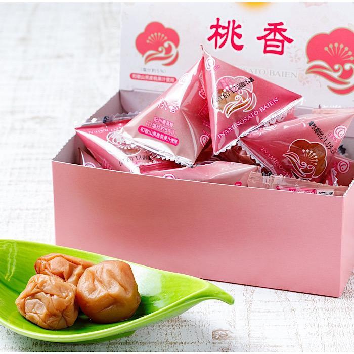 【ふるさと納税】紀州南高梅 桃風味梅干（桃香）テトラピロー 12個入り【2箱】【US9】 | 梅干 食品 加工食品 人気 おすすめ 送料無料