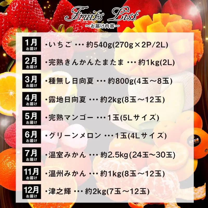 フルーツ 定期便 フルーツ[青果店厳選 くだもの 果物 Vol.2 全9回]