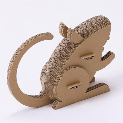 ふるさと納税 刈谷市 段ボール製工作キット　干支シリーズ　ネズミ |  | 01