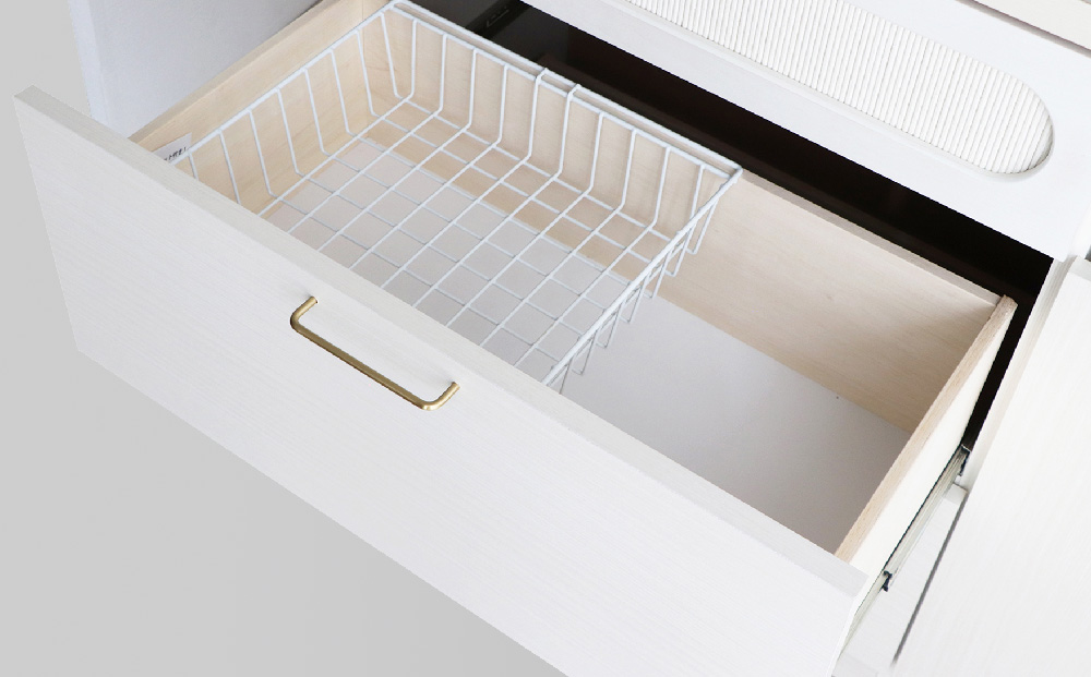 【東馬家具】シロカ 105 キッチンボード WH【家具 ダイニング キッチン収納 国産 完成品】(H060594)