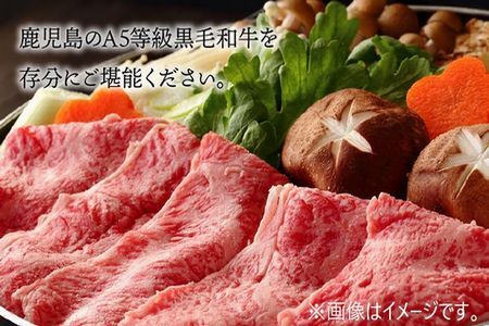 076-02-1 【12月20日～30日お届け】 A5等級鹿児島県産黒毛和牛赤身スライス800g