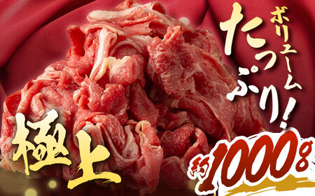 【日本一の和牛】牛肉 切り落とし 長崎和牛 計1.0kg （500g×2パック）【肉のマルシン】 [FG06] 切り落とし 肉 牛肉 切り落とし 赤身 小分け 切り落とし しゃぶしゃぶ すき焼き 切り