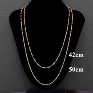 K24純金ワイドスクリュー30チェーンネックレス42cm【配送不可地域：沖縄県】【1425395】