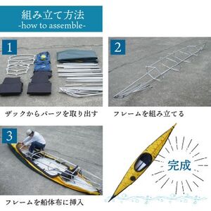 笠置町で生まれたフジタカヌー製 二人乗りカヤック イエロー(ALPINA-2 460)【1579583】