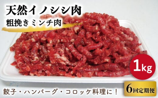 
										
										【6回定期便】ジビエ 天然イノシシ肉 粗挽きミンチ肉 1kg【照本食肉加工所】 [OAJ071]
									