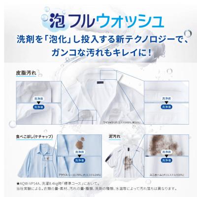 ふるさと納税 京都市 【AQUA】全自動洗濯機 泡フルウォッシュ洗浄&洗剤自動投入機能搭載! 10kg|家電 人気 |  | 01