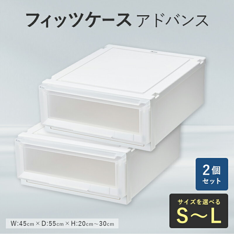 【ふるさと納税】【選べるサイズ】Fits 暮らしに寄り添う フィッツケースアドバンス S～Lサイズ 2個セット F25R-045