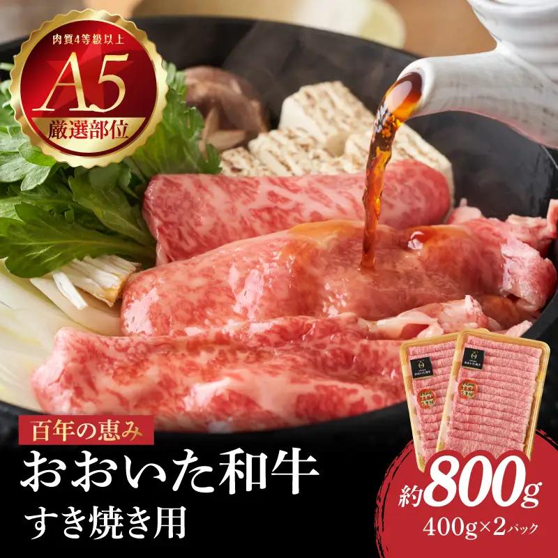 百年の恵み　おおいた和牛A5　すき焼用【厳選部位】約800ｇ A01100