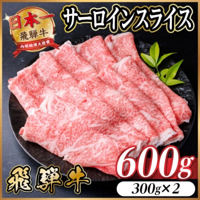 飛騨牛 サーロインスライス 600g【配送不可地域：離島】