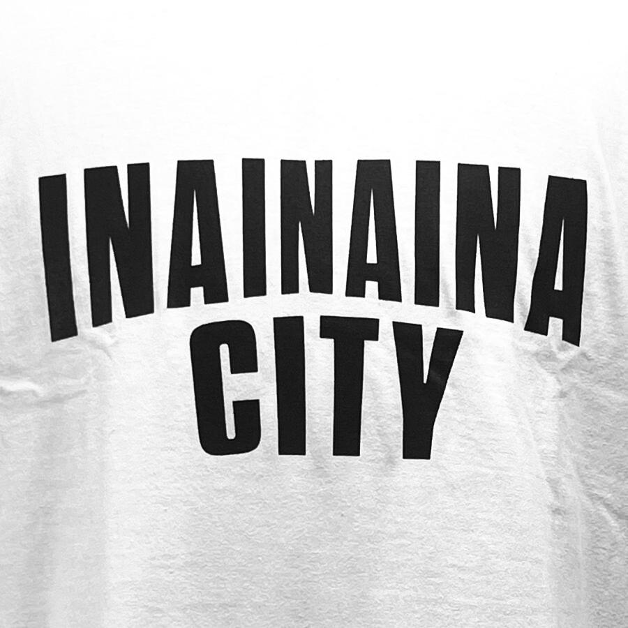 INA CITY Tシャツ ホワイトLサイズ | アパレル 服 洋服 Tシャツ ロゴT シャツ 伊那デザイン シンプルT ホワイト ブラック ご当地T ローカルブランド カジュアル 伊那市 ふるさと納