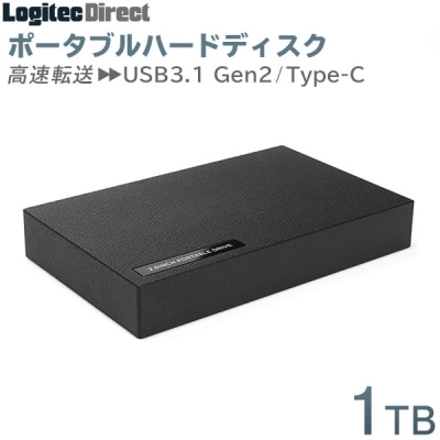 035-11 ロジテック ハードディスク 1TB ポータブル TypeC/LHD-PBR10UCBK
