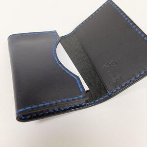 阿波レザー　本藍染名刺入れ CC-1