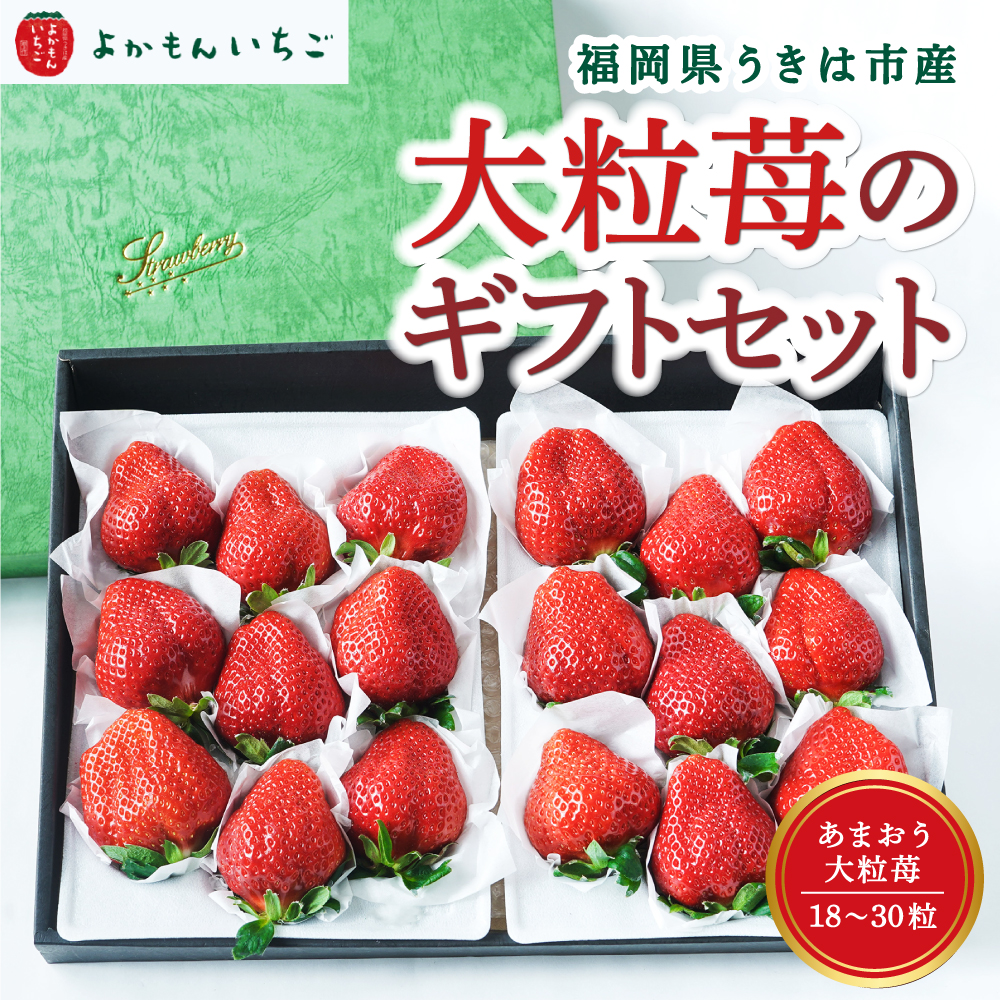 よかもんいちご あまおう大粒苺のギフトセットB 2024年12月中旬から12月下旬 出荷予定