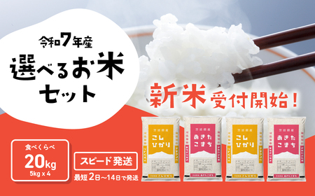 米 新米 20kg 令和7年産 食べ比べ スピード発送