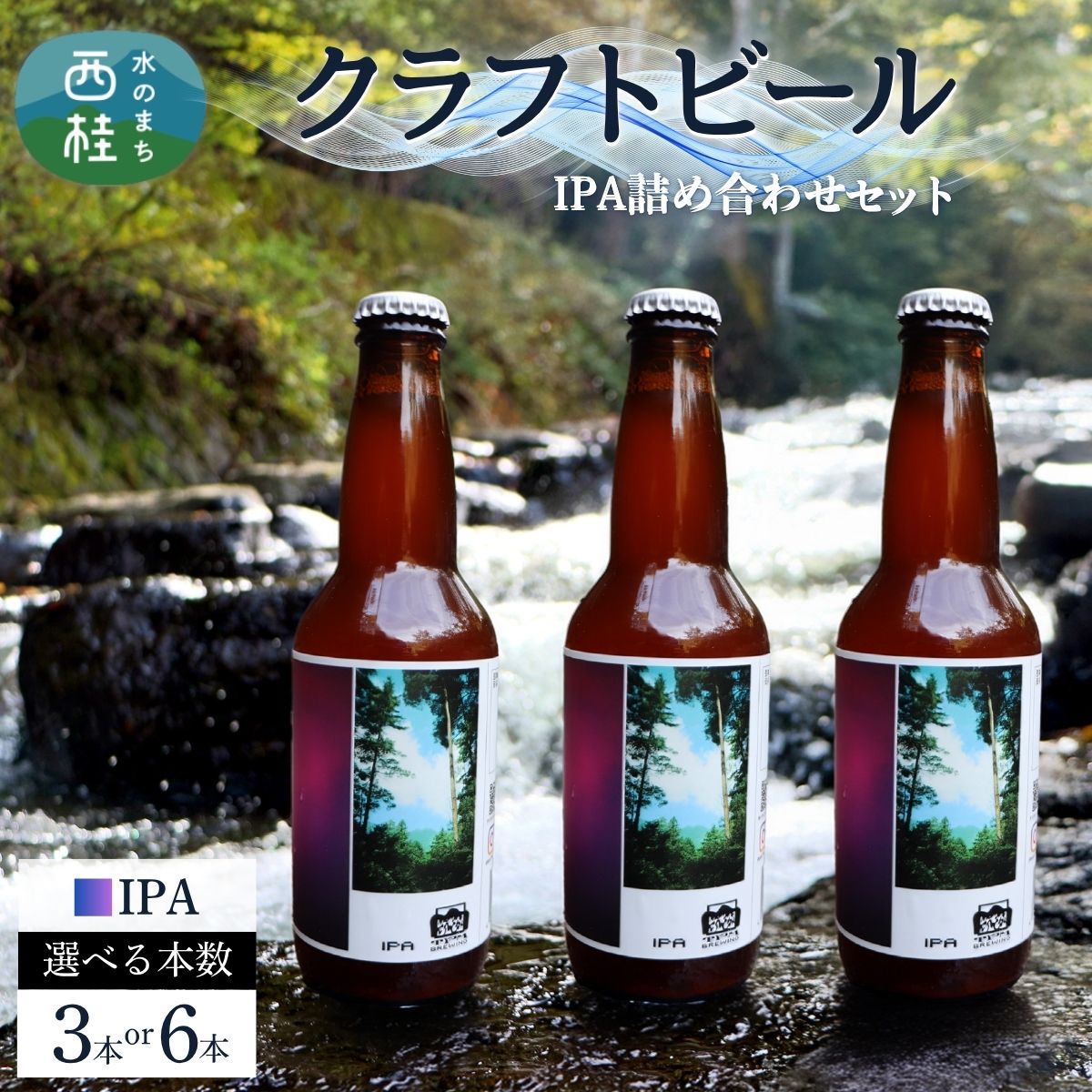 【ふるさと納税】クラフトビール IPA セット 選べる本数 / 瓶ビール ビール 地ビール エール 詰め合わせ 飲み比べ 家飲み おすすめ 人気 天然水 ギフト 贈り物 父の日 お歳暮 ふるさと納税 送料無料 [n0658_tpm]