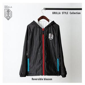 いわてグルージャ盛岡 リバーシブルブルゾン ファッション スポーツ サッカー クラブチーム Jリーグ エンブレム刺繍 シンプル  L