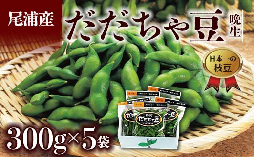 ≪2025年発送 先行予約≫だだちゃ豆 300g×5袋 ＜晩生種 尾浦＞  えだ豆 豆類 豆 枝豆 えだまめ 野菜 食品 山形県 FSY-0795