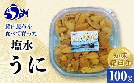 天然 エゾバフンうに （中）塩水うに 100g（100g×1枚）2025年1月中旬から発送ミョウバン不使用 北海道産 知床羅臼産